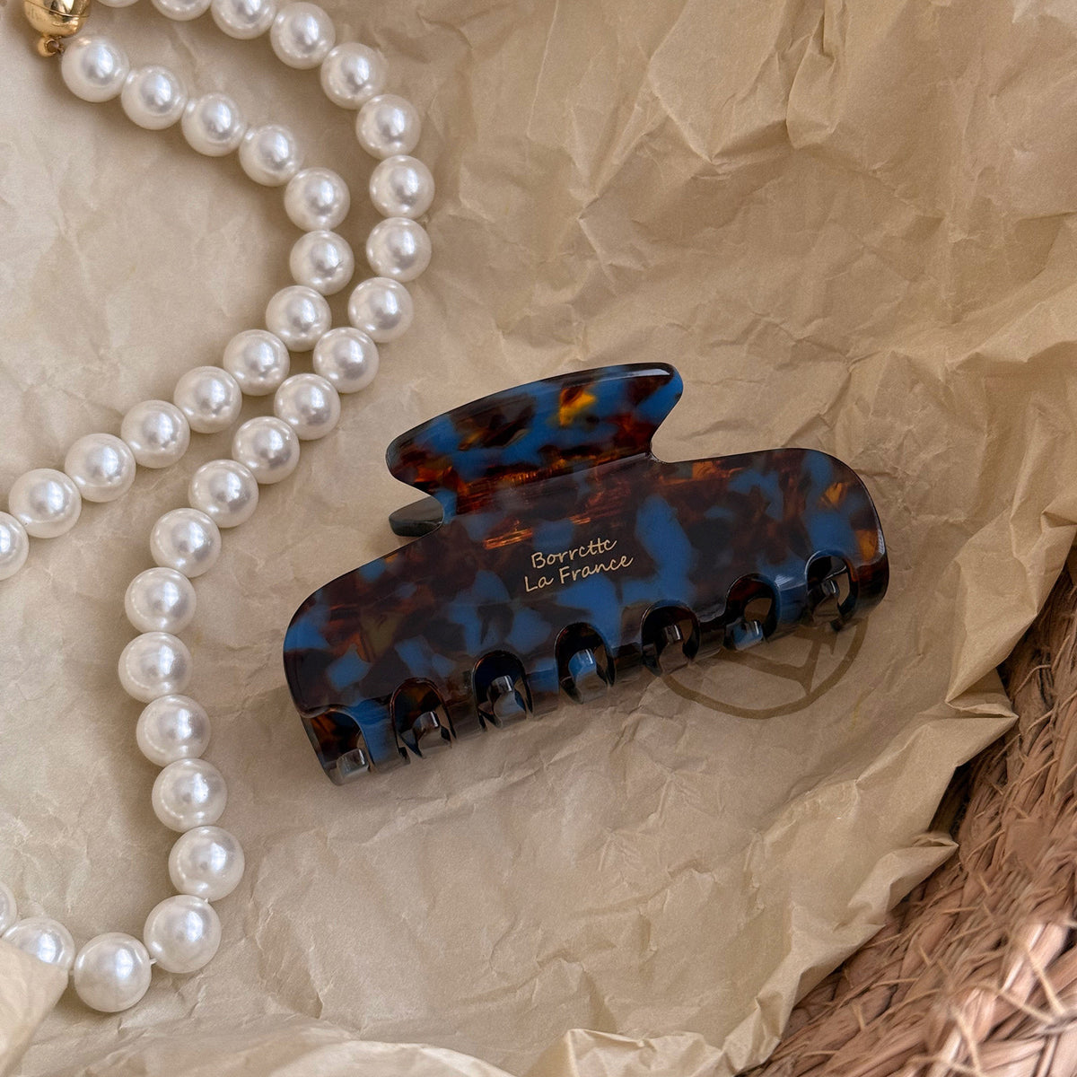 Щипка за коса Caroline Tortoise Blue