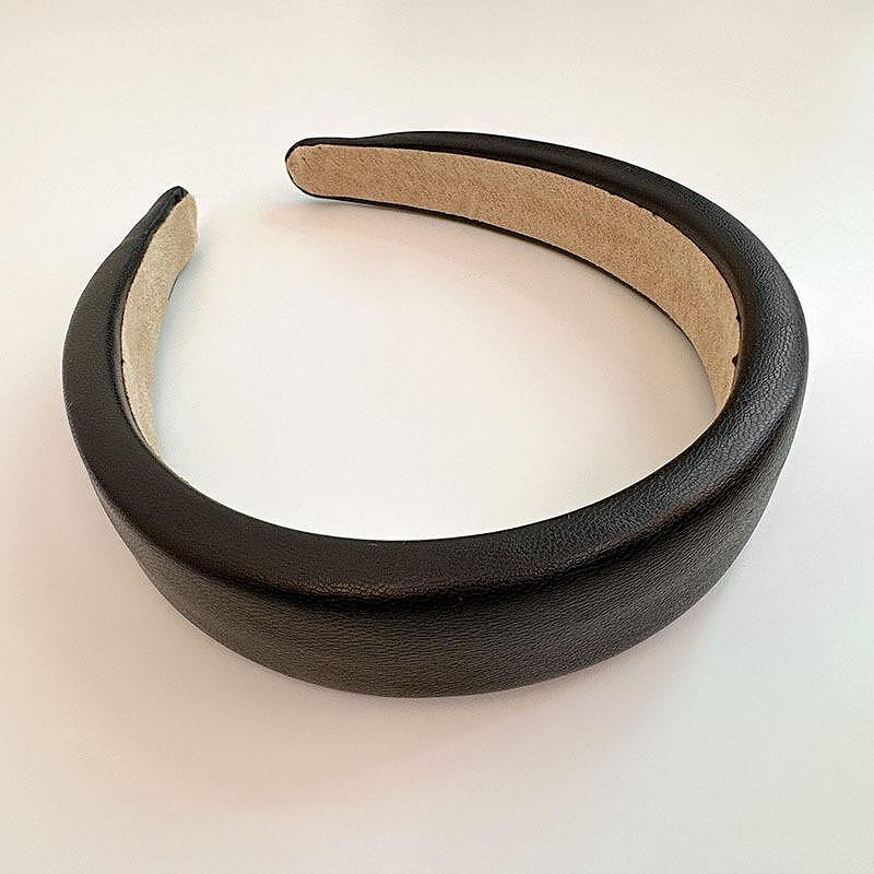 Диадема FAUX LEATHER BLACK