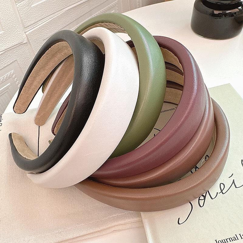 Диадема FAUX LEATHER CARAMEL