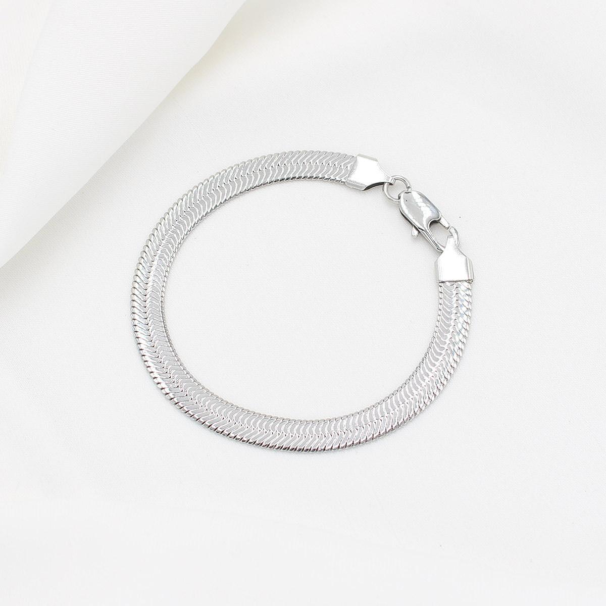 Гривна HERRINGBONE SILVER