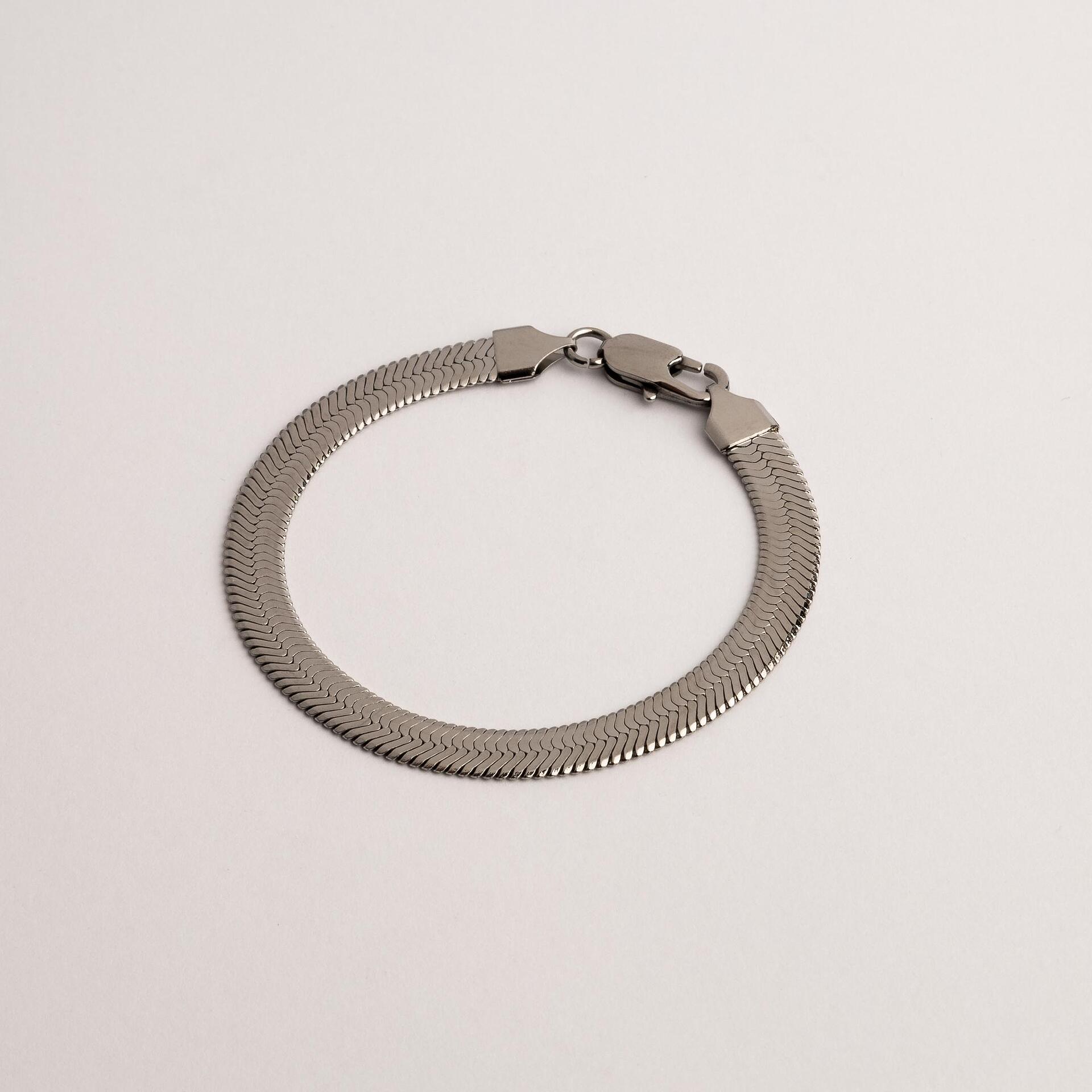 Гривна HERRINGBONE SILVER