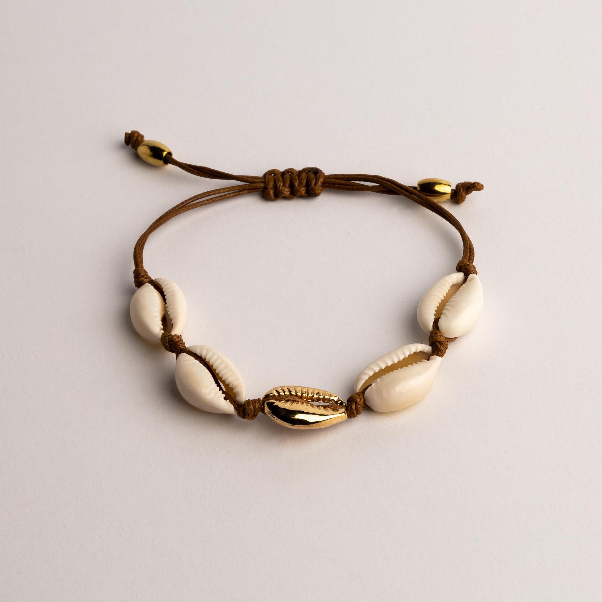 Гривна PUKA ONE GOLD / WHITE