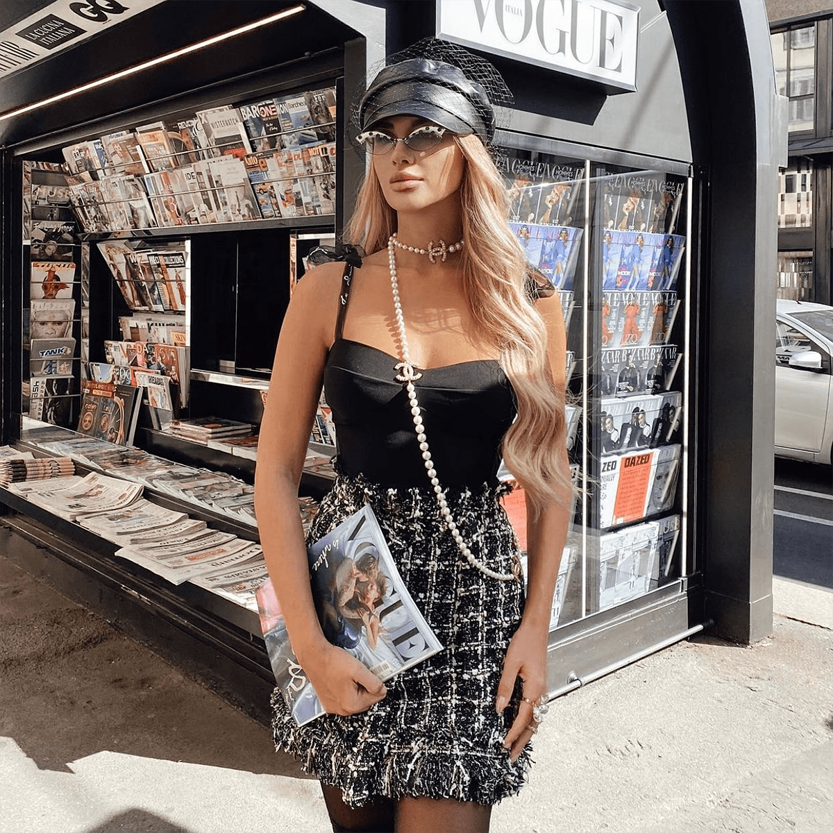 Каскет LEATHER MESH