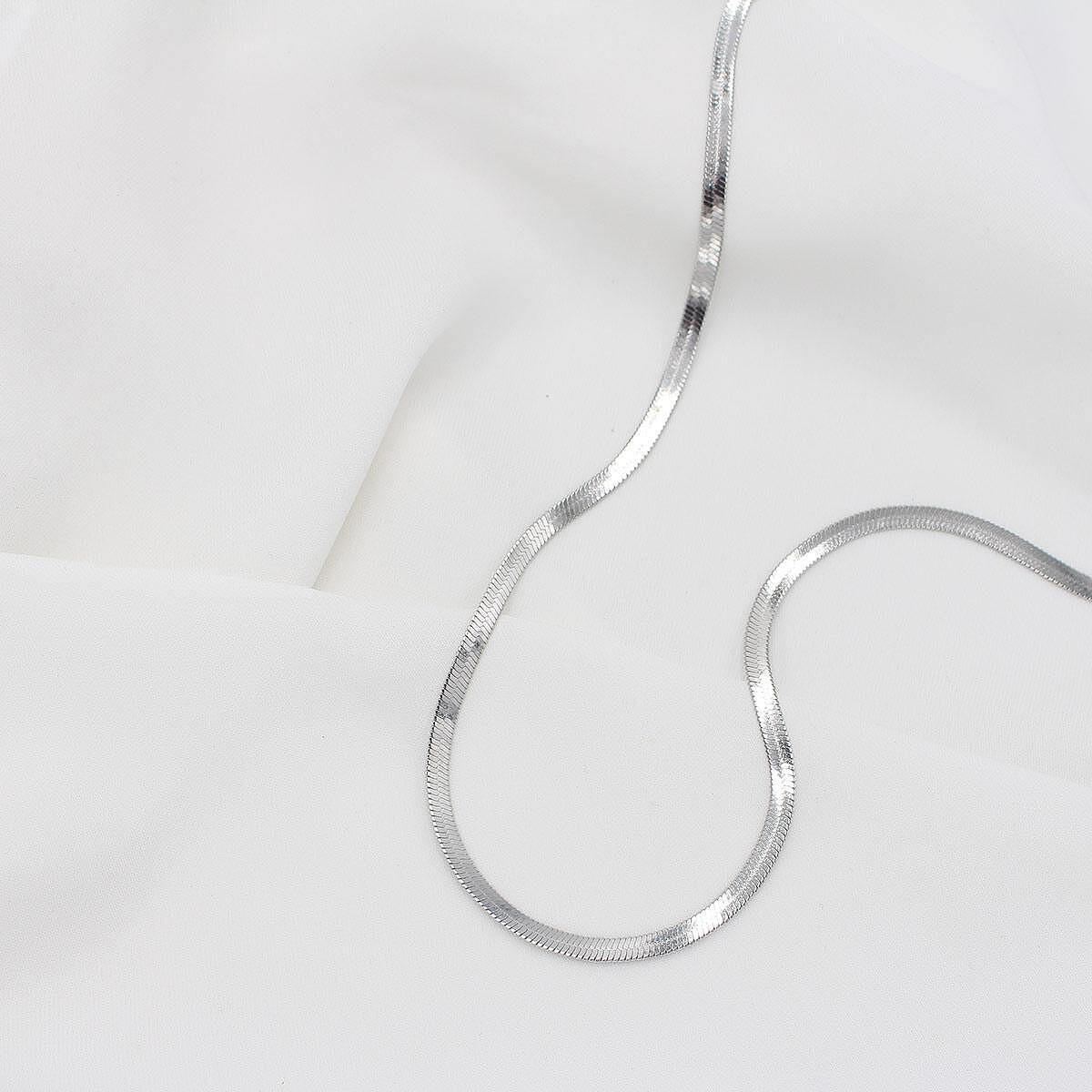 Колие HERRINGBONE SILVER