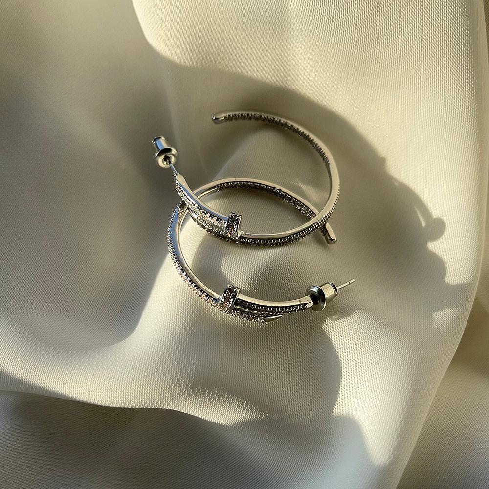 Обеци Harper Silver