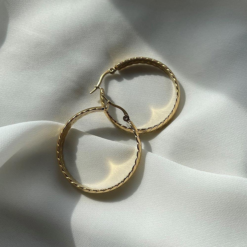 Обеци Athena Gold