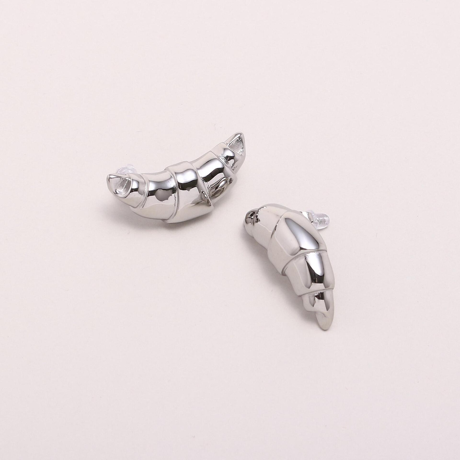 Обеци CROISSANT SILVER
