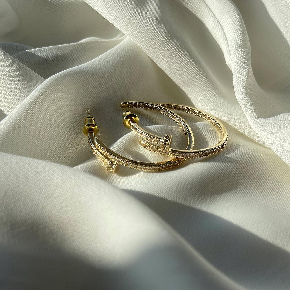 Обеци Harper Gold