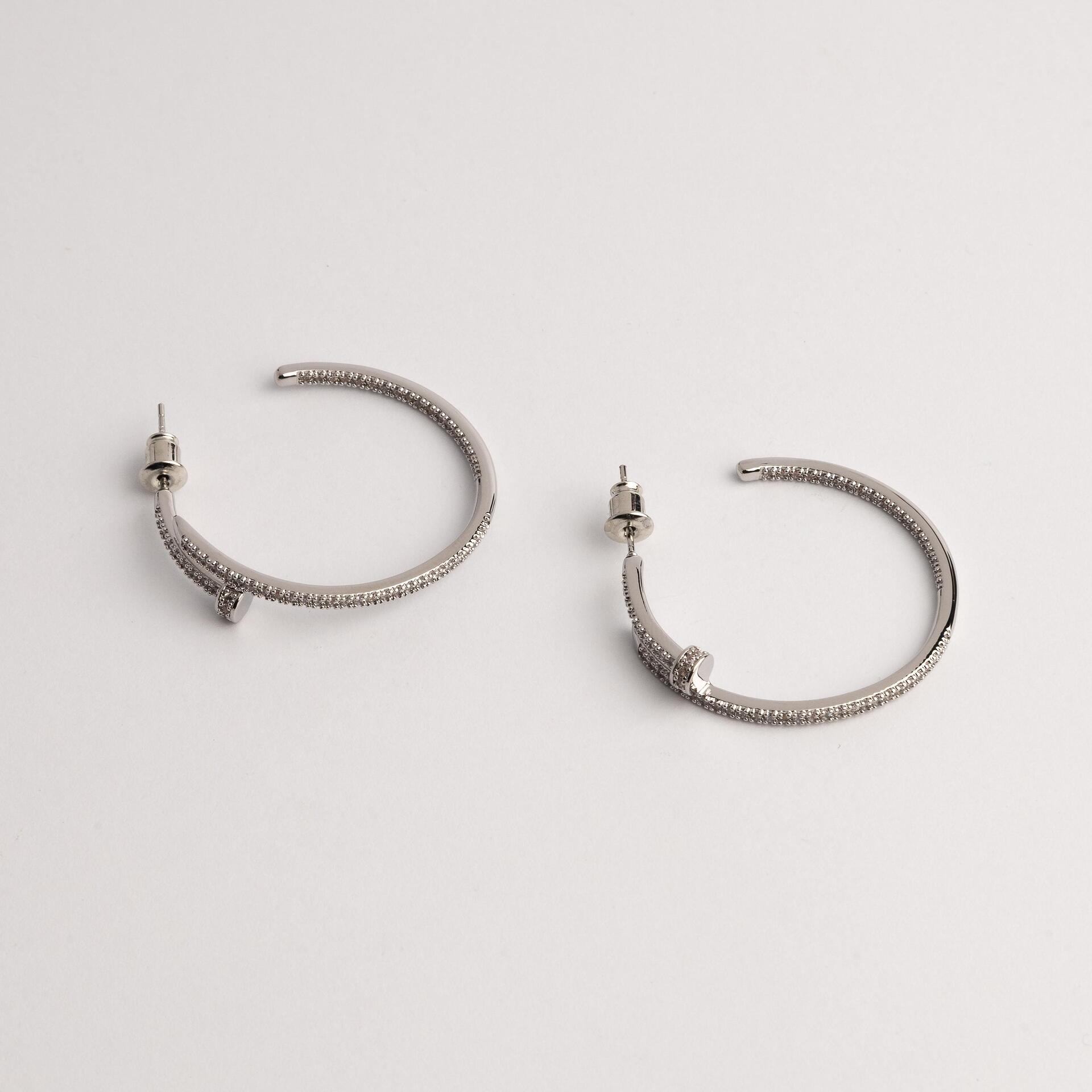 Обеци Harper Silver