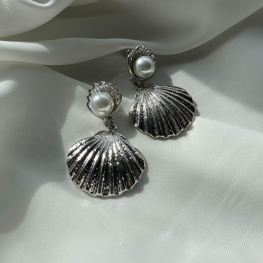 Обеци SHELLS SILVER