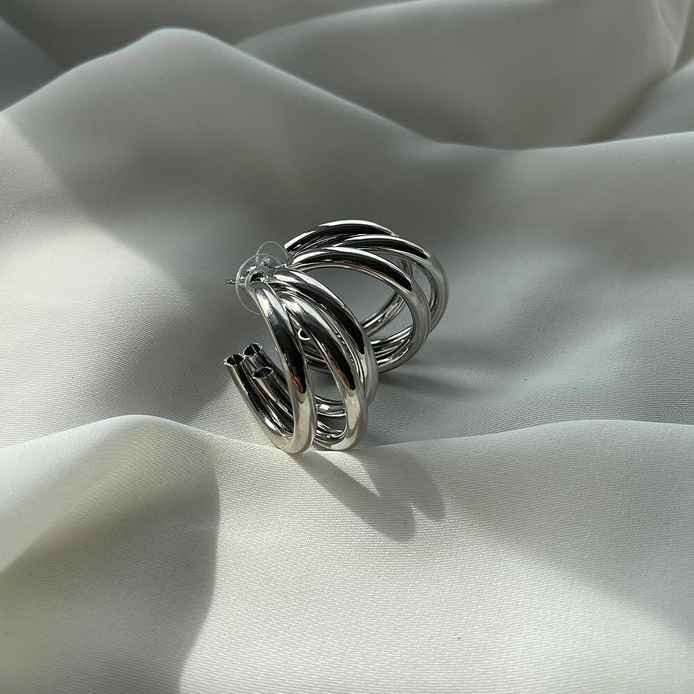 Обеци TRIPLE SILVER