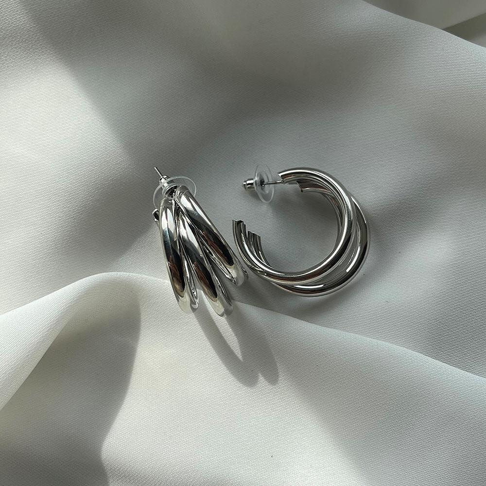 Обеци TRIPLE SILVER