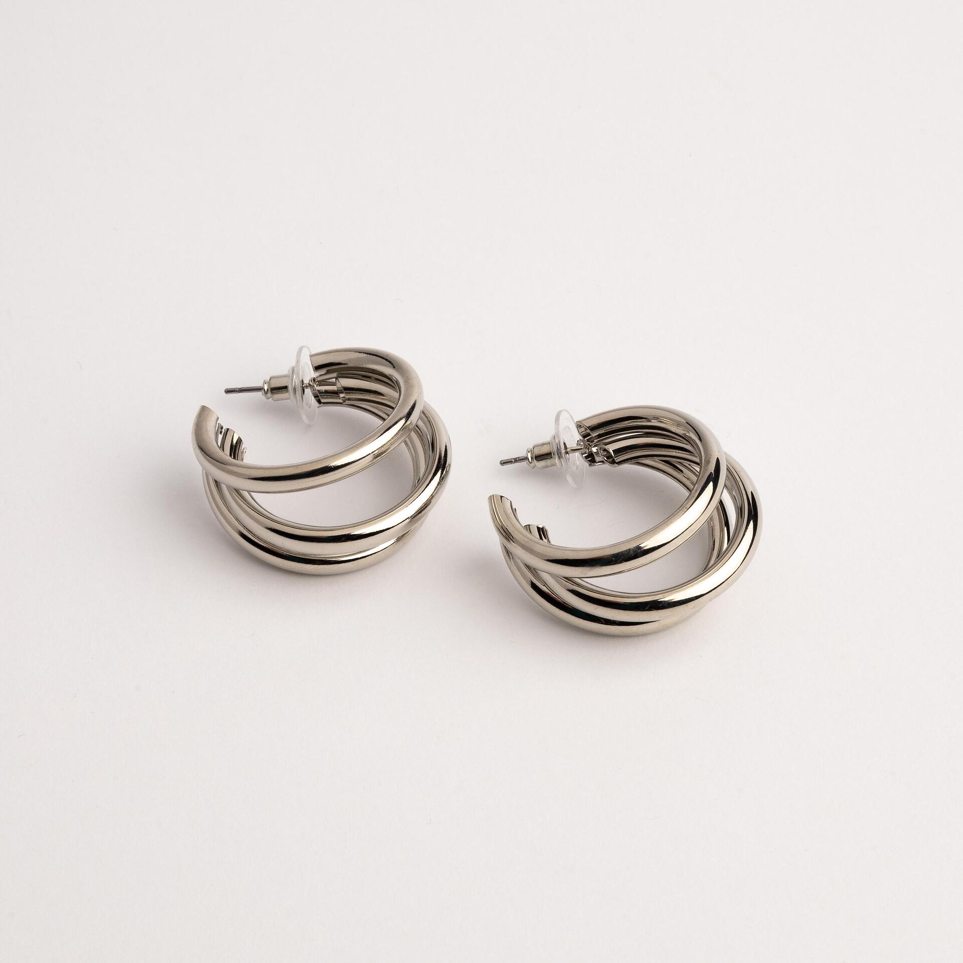 Обеци TRIPLE SILVER