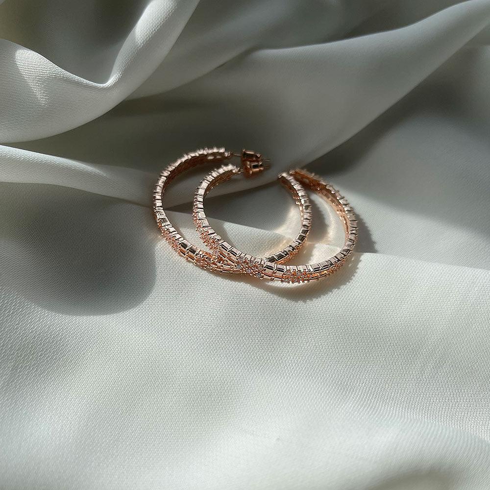 Обеци ZIRCONIA ROSE GOLD