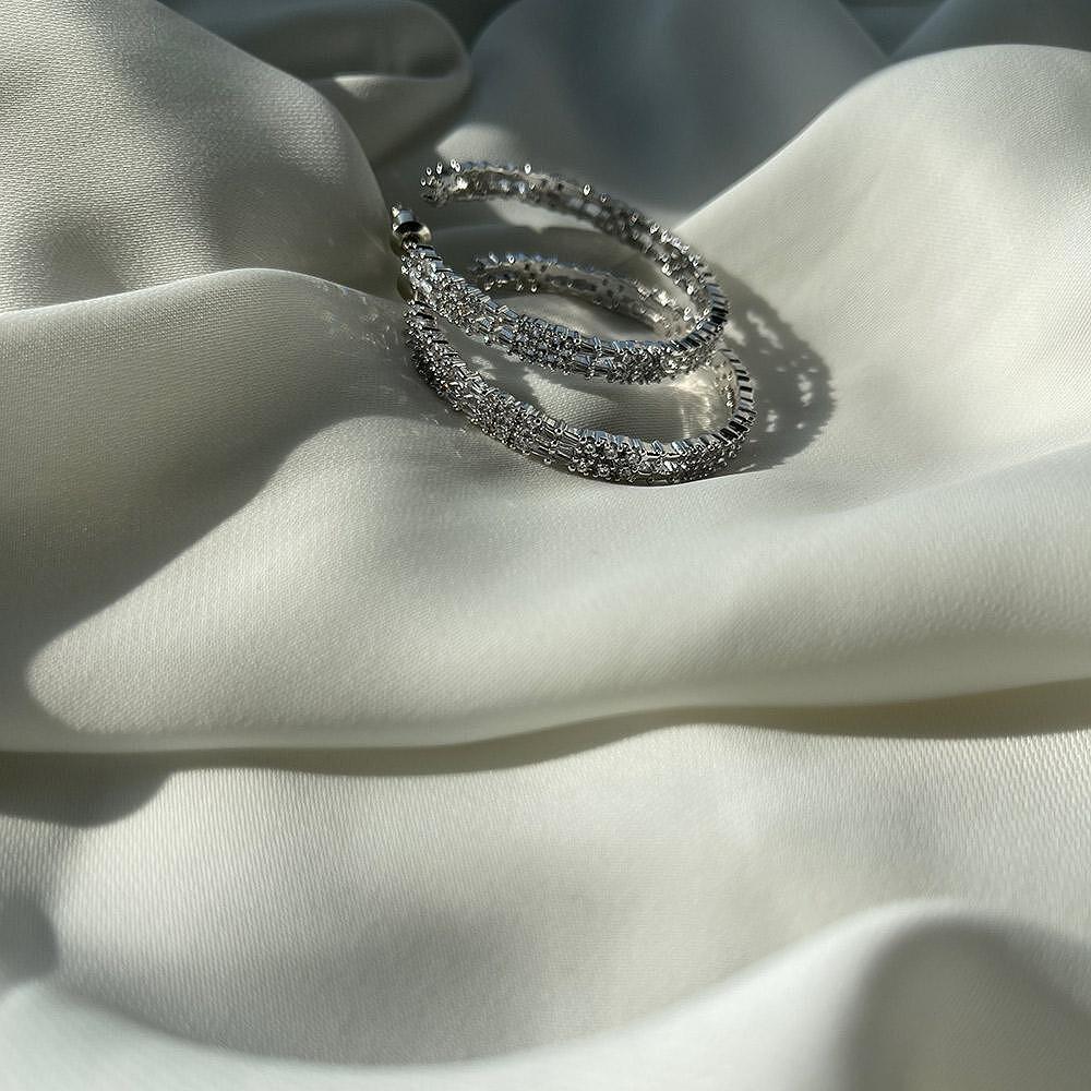 Обеци ZIRCONIA SILVER