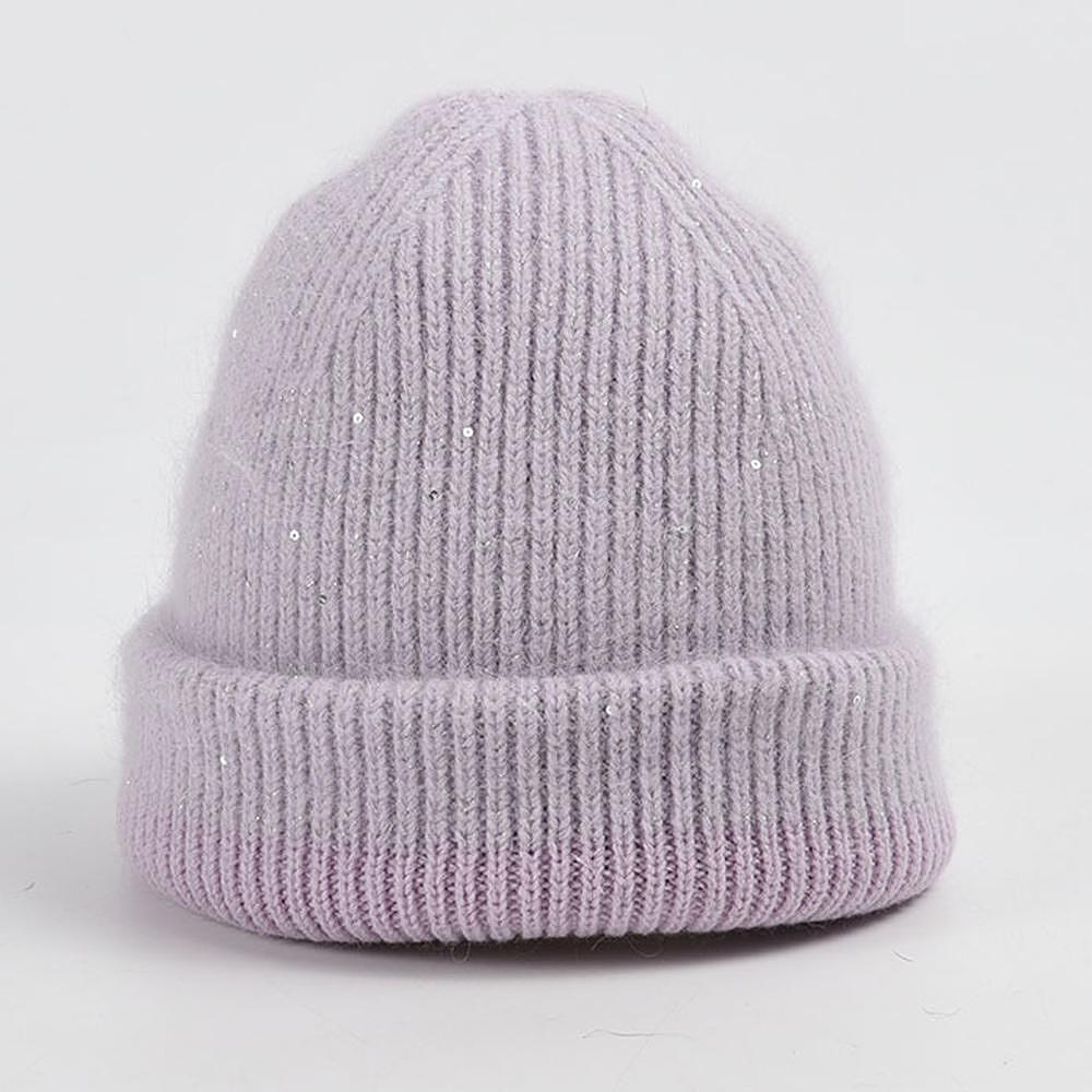 Плетена шапка Purple