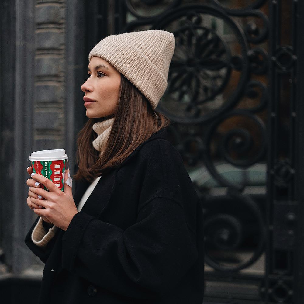 Плетена шапка Rhyme Beige Latte