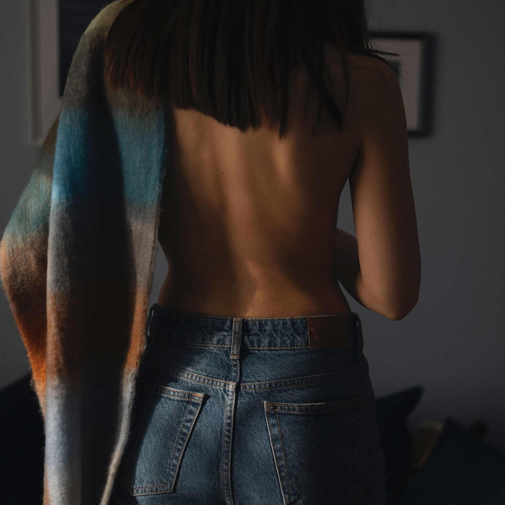 Шал Brown Blue