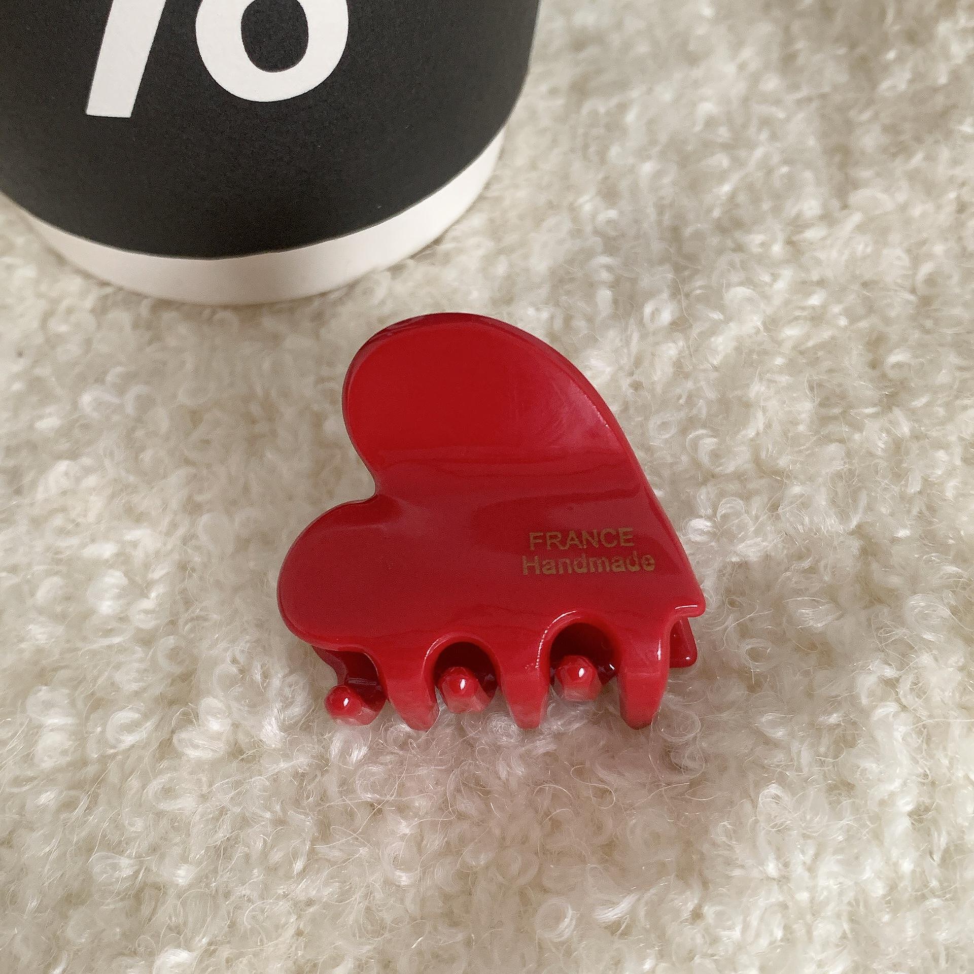 Щипка за коса Heart RED