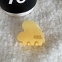 Щипка за коса Heart  YELLOW