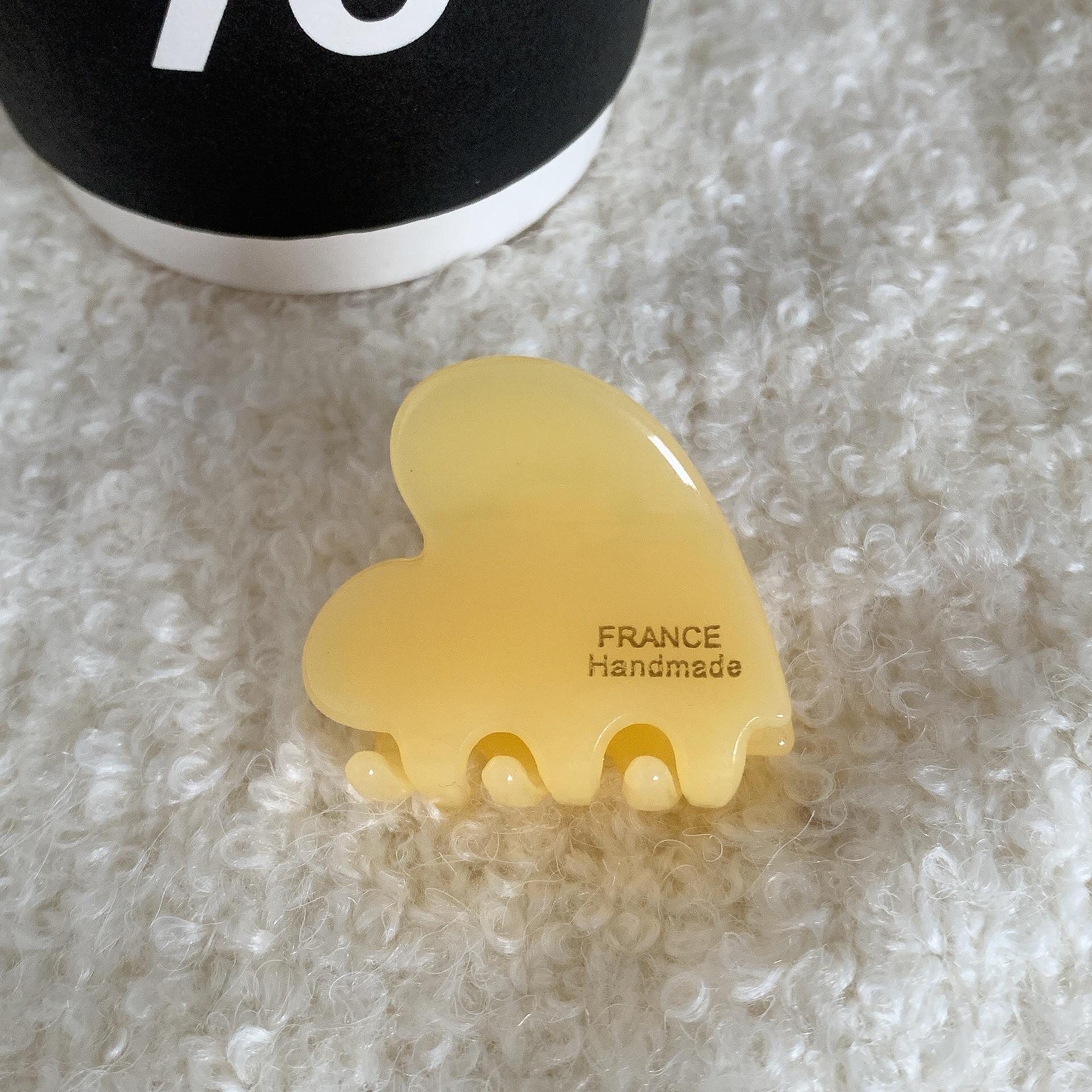 Щипка за коса Heart  YELLOW