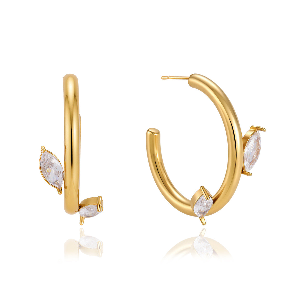 Обеци Soft Hoops